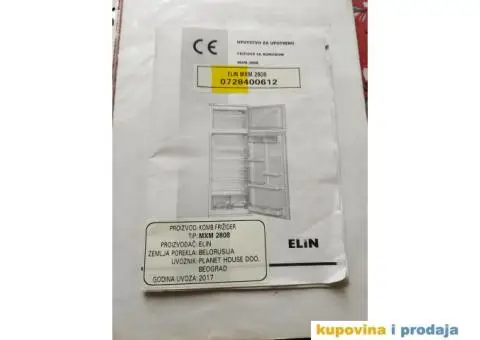 Besprekoran  kombinovani frižider ELIN MXM 2808 - 9/9