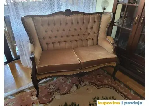 Stilski namestaj: dvosed, dve fotelje i sto - 2/6