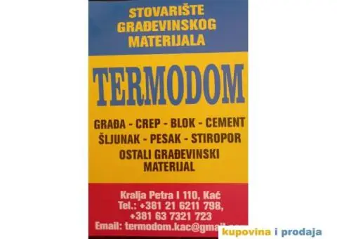 PRODAJA GRADJEVINSKOG MATERIJALA I USLUGE - 12/15