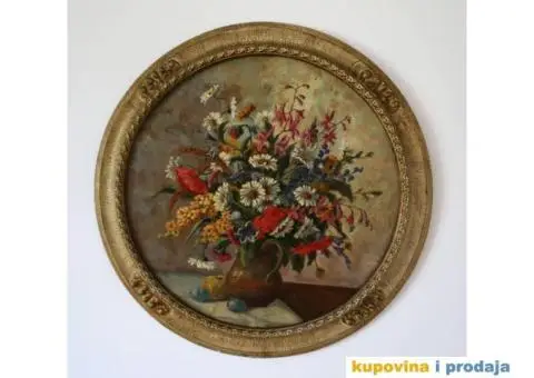 Antikvitet Ulje na dasci 63cm