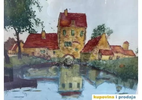 Ulje na papiru stara slika