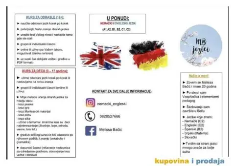 Kursevi nemackog i engleskog Jezika - 6/8