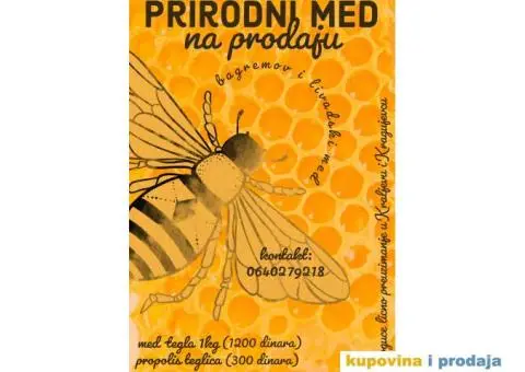 100% PRIRODNI MED NA PRODAJU