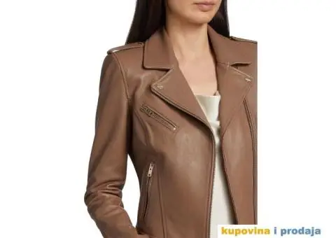 Prelepa kozna jakna cuvenog brenda, placena vise - 2/4