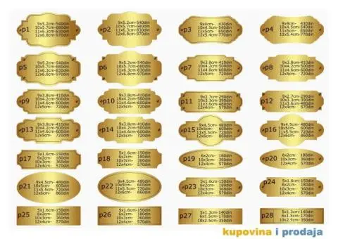 Plocice za vrata, sanduce, interfon... - 2/6