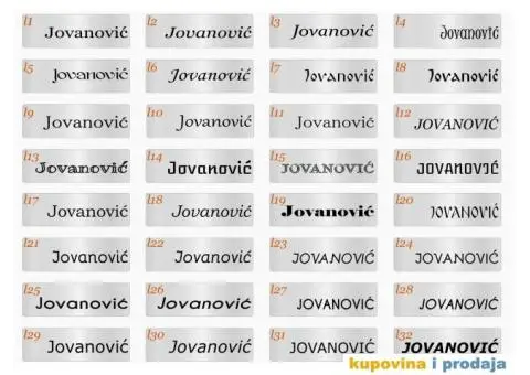 Plocice za vrata, sanduce, interfon... - 4/6