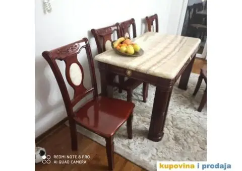 Mermerni sto i stolice - 2/4