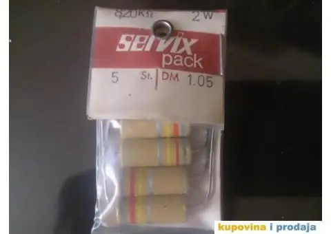 Carbon Servix 0,5W 1W 2W NOS Više Vrednosti - 1/15