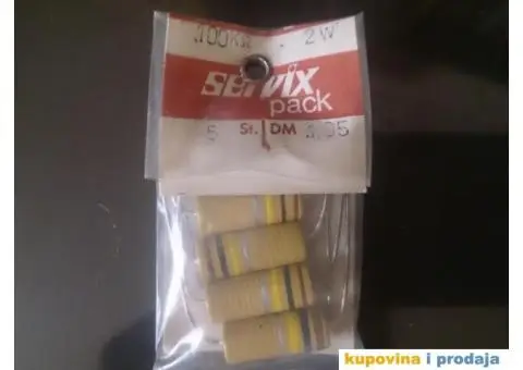 Carbon Servix 0,5W 1W 2W NOS Više Vrednosti - 2/15