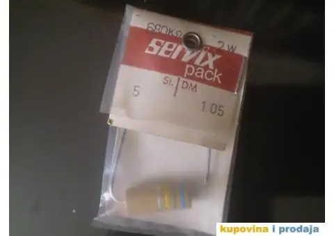 Carbon Servix 0,5W 1W 2W NOS Više Vrednosti - 3/15