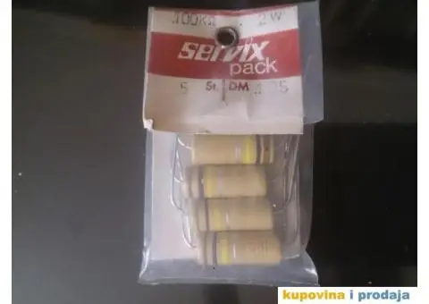 Carbon Servix 0,5W 1W 2W NOS Više Vrednosti - 6/15