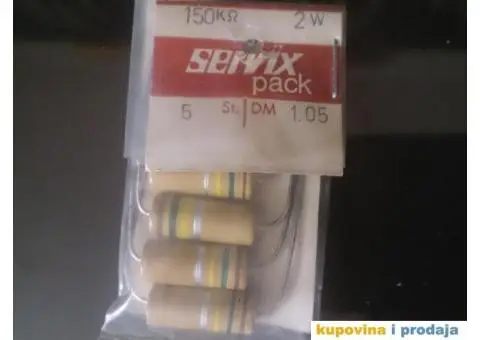 Carbon Servix 0,5W 1W 2W NOS Više Vrednosti - 7/15