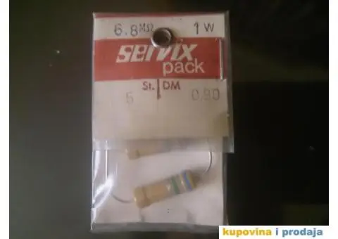 Carbon Servix 0,5W 1W 2W NOS Više Vrednosti - 8/15