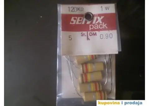 Carbon Servix 0,5W 1W 2W NOS Više Vrednosti - 9/15