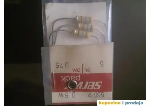 Carbon Servix 0,5W 1W 2W NOS Više Vrednosti - 11/15