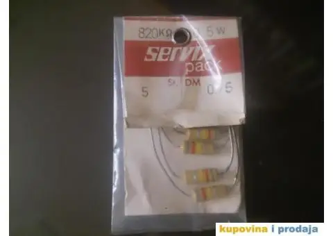 Carbon Servix 0,5W 1W 2W NOS Više Vrednosti - 14/15