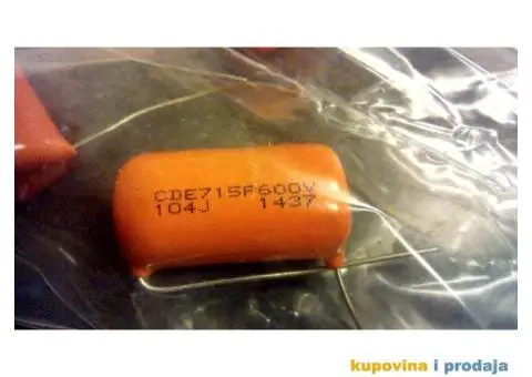 Orange drop 360nF 2n7 6n8 10nf 22nF 1uF 18nF 150nF - 6/12