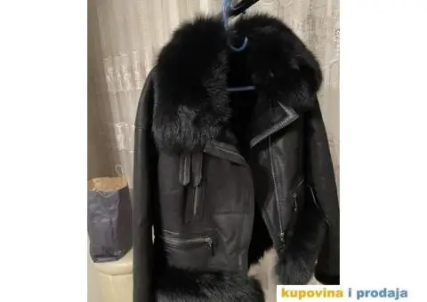 Bunda od polarne lisice i monton - 1/4