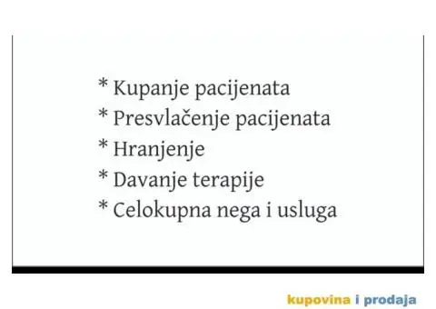 Kompletna nega i usluga o starijim osobama