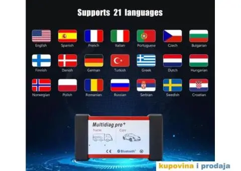 NOVO -1 Ploča Bluetooth MultiDiag Pro + 2021.11 Dijagnostika - 6/15