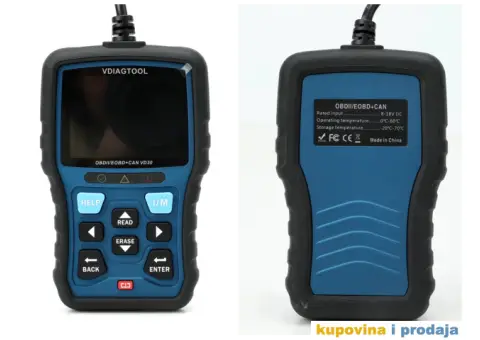 NOVO - VDIAGTOOL VD30 OBD2, OBDII EOBD Auto Dijagnostika - 4/15