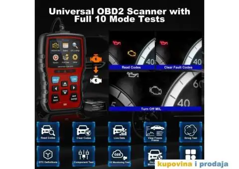 NOVO - VDIAGTOOL VD30 OBD2, OBDII EOBD Auto Dijagnostika - 5/15