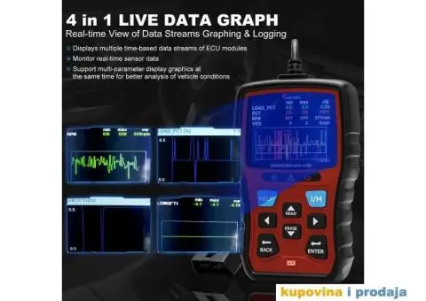 NOVO - VDIAGTOOL VD30 OBD2, OBDII EOBD Auto Dijagnostika - 8/15