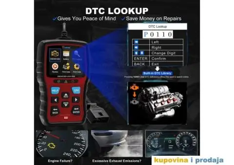 NOVO - VDIAGTOOL VD30 OBD2, OBDII EOBD Auto Dijagnostika - 10/15