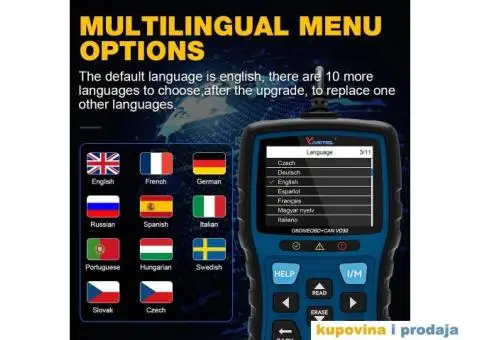 NOVO - VDIAGTOOL VD30 OBD2, OBDII EOBD Auto Dijagnostika - 11/15