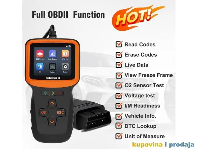 NOVO - V317 Univerzalna OBD 2 OBD II EOBD Auto Dijagnostika - 1