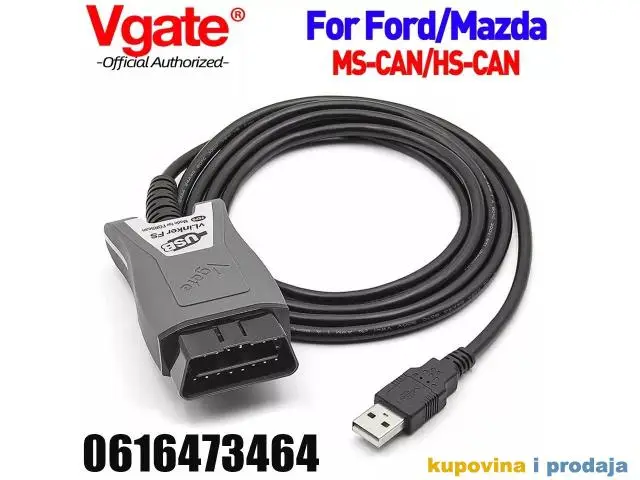 NOVO Vgate ELM327 vLinker FS OBD2 auto dijag za Ford, Mazdu - 1