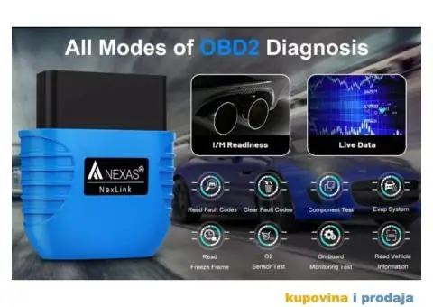 NEXAS NexLink Bluetooth IOS & Android & PC OBD2/EOBD Dijag - 8/15