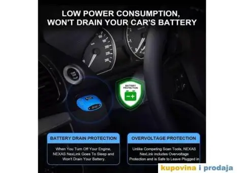 NEXAS NexLink Bluetooth IOS & Android & PC OBD2/EOBD Dijag - 9/15