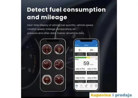 ELM327 V1.5 OBD2 Bluetooth Dijagnostika za IOS Android - 2/13