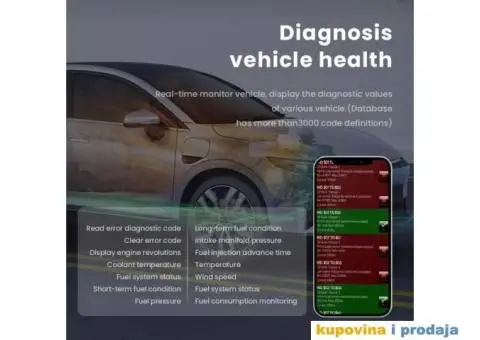 ELM327 V1.5 OBD2 Bluetooth Dijagnostika za IOS Android - 9/13
