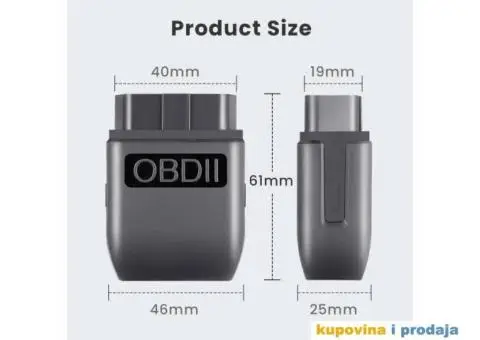 ELM327 V1.5 OBD2 Bluetooth Dijagnostika za IOS Android - 10/13