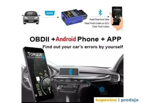 Auto Dijagnostika Vgate Bluetooth V1.5 ELM327 OBD2 OBDII - 3/9