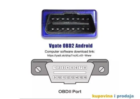 Auto Dijagnostika Vgate Bluetooth V1.5 ELM327 OBD2 OBDII - 5/9