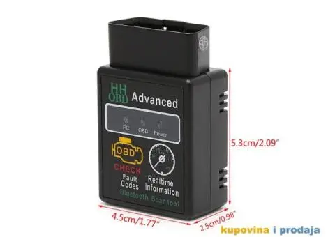Bluetooth ELM327 HHOBD2 OBDII V1.5, 25k80 cip - 9/12