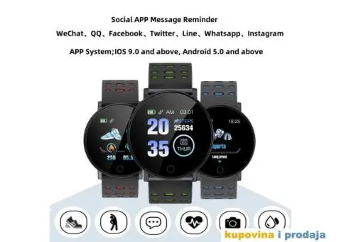 V6 Plus Bluetooth Smart Fitnes Watch - 15/15