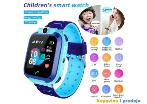 Deciji Smart Sat Q12B, lbs Pracenje, Sim Kartica, 2G,SOS - 5/15