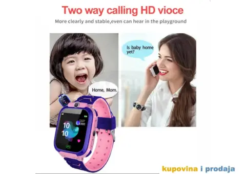 Deciji Smart Sat Q12B, lbs Pracenje, Sim Kartica, 2G,SOS - 8/15