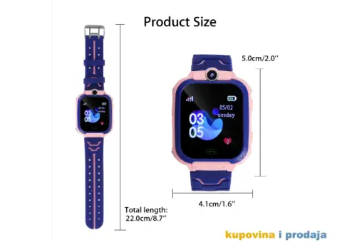 Deciji Smart Sat Q12B, lbs Pracenje, Sim Kartica, 2G,SOS - 12/15