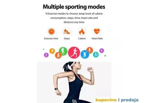 V4 Unisex Bluetooth Fitnes Smart Watch, Bluetooth Pozivi - 14/15