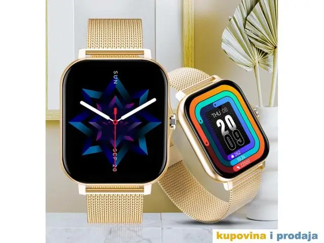 Ženski Bluetooth Smart Watch - Gold Narukvica - 1