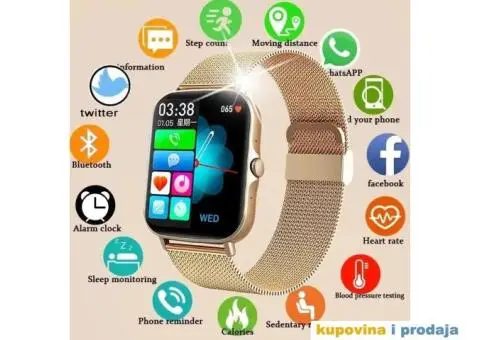 Ženski Bluetooth Smart Watch - Gold Narukvica - 5/15