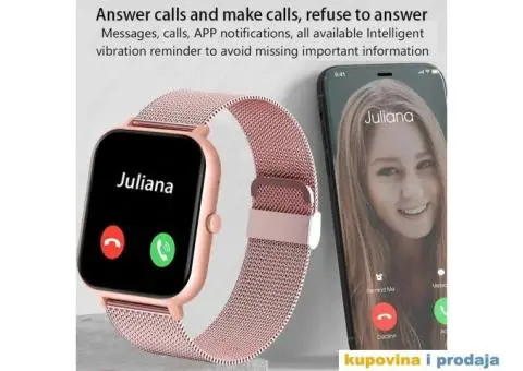 Ženski Bluetooth Smart Watch - Gold Narukvica - 8/15