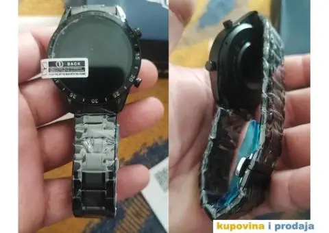 Lige Bluetooth Smart Watch - Crna Metalna Narukvica - 4/14