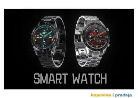 Lige Bluetooth Smart Watch - Crna Metalna Narukvica - 5/14