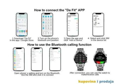 Lige Bluetooth Smart Watch - Crna Metalna Narukvica - 13/14